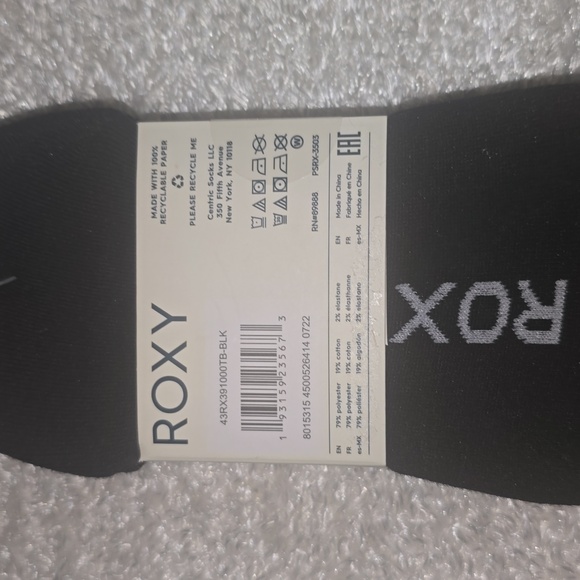 Roxy Black Super No Show Socks - Picture 6 of 6